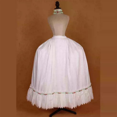 Mint Green Rococo Dress with Ruffled Floral Accents - 18th Century Ball Gown - Plus Size